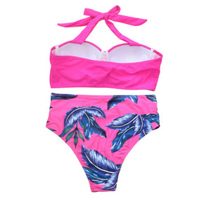 High Waist Leaf Bikini