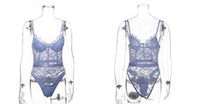 Cargar imagen en el visor de la galería, Summer Lace Hollow Out Bodycon Bodysuit