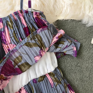Floral Ruffled Jumpsuits