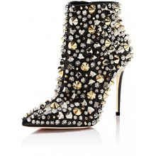 Charger l&#39;image dans la galerie, Rivets Studded Ankle Boots