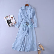Load image into Gallery viewer, Long Trench Organza Autumn Dress