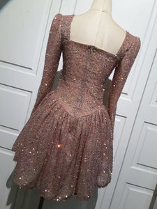 Sweet Glitter Mini Dress