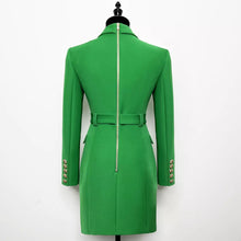 Carica l&#39;immagine nel visualizzatore di Gallery, Belted Office Blazer Dress