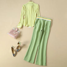 Load image into Gallery viewer, High Quality Green Shirt Trousers Set