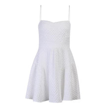 Load image into Gallery viewer, White Jacquard MiniDress
