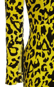 Leopard Velvet Bodycon Dress