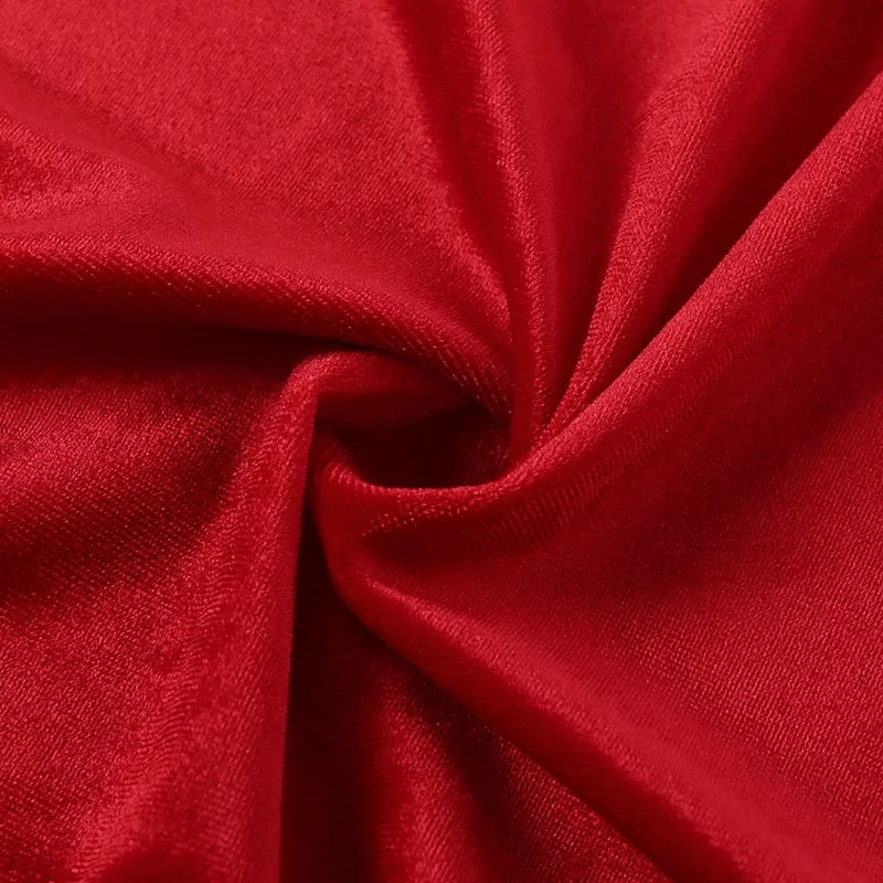 Velvet Slash Neck Gown