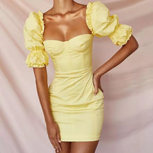 Carica l&#39;immagine nel visualizzatore di Gallery, Yellow Ruffles Dress