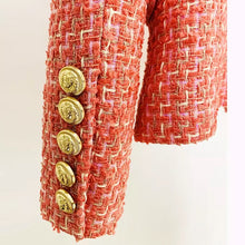 Load image into Gallery viewer, Vintage Plaid Tweed Lapel Jacket