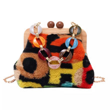 Load image into Gallery viewer, Multi Color Soft Fur Crossbody Bag