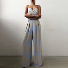 Load image into Gallery viewer, Sling Backless Slim Waist Wide Leg Rompers