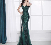 Load image into Gallery viewer, Sequined Mermaid Gown