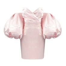 Carica l&#39;immagine nel visualizzatore di Gallery, Trendy Puff Sleeves Mini Dress