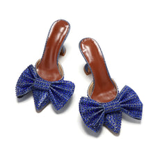 Load image into Gallery viewer, Bowknot Crystal Rhinestone Stiletto