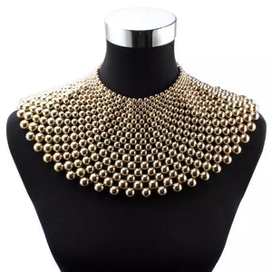 Imitation Pearls Chunky Necklace