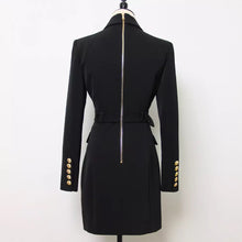 Cargar imagen en el visor de la galería, Belted Office Blazer Dress