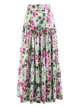 Cargar imagen en el visor de la galería, Floral Crop Top and Skirt Beach Outfit
