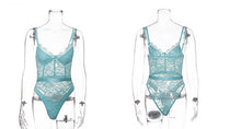 Cargar imagen en el visor de la galería, Summer Lace Hollow Out Bodycon Bodysuit