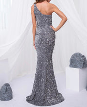 Load image into Gallery viewer, Cut Out Sequins Stretch Mermaid Gown