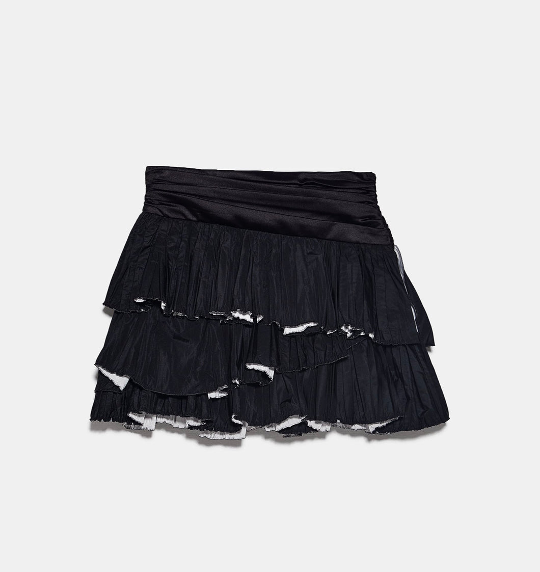 Black Ruffles Skirts