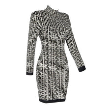 Load image into Gallery viewer, Geometric Celebrity Bandage Mini Dress