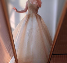 Load image into Gallery viewer, Crystal A-Line Ball Gown