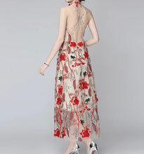 Load image into Gallery viewer, Flower Embroidery Dress