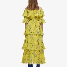 Load image into Gallery viewer, Flower Ruffle Multi Layer Dress
