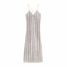 Load image into Gallery viewer, Sequin Striped Midi Dress