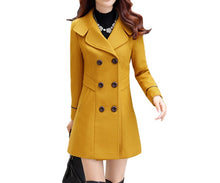 Carregar imagem no visualizador da galeria, Wool Blend Warm Long Coat