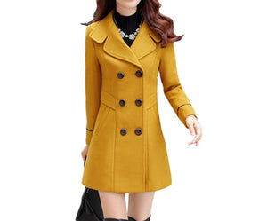 Wool Blend Warm Long Coat