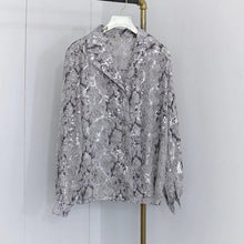 Load image into Gallery viewer, Lantern Sleeve Sequins Shirt