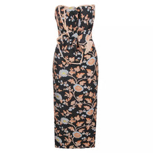 Load image into Gallery viewer, Bow Ruffle Floral Midi Dresses