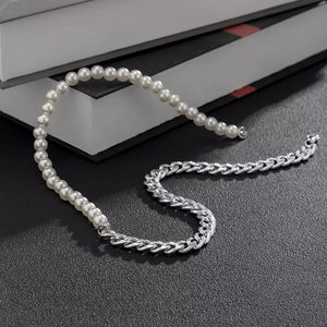 Pearl Chain Necklace for Men