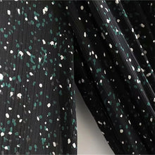 Load image into Gallery viewer, Polka Dot Print With Belt Chiffon Dress