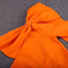 Carregar imagem no visualizador da galeria, Bowknot One Shoulder Bandage Dress