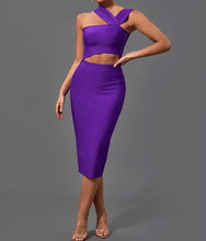 Carica l&#39;immagine nel visualizzatore di Gallery, Purple Cut Out Bandage Dress
