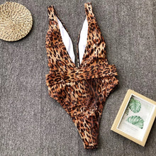 Carica l&#39;immagine nel visualizzatore di Gallery, V-neck One Piece Swimsuit