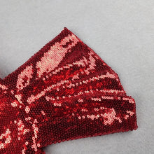 Load image into Gallery viewer, Red Sequin Evening Dress