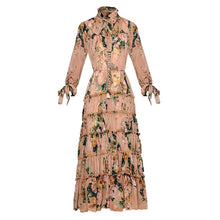 Carregar imagem no visualizador da galeria, Flora Print  Pleated Chiffon Dress