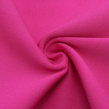 Load image into Gallery viewer, Rose Red MeshInsert Bandage Dress