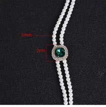 Cargar imagen en el visor de la galería, Crystal Bead Pendant Necklace Earring Set