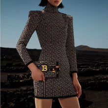 Cargar imagen en el visor de la galería, Geometric Celebrity Bandage Mini Dress