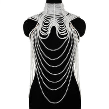 Carica l&#39;immagine nel visualizzatore di Gallery, Imitation Pearl Body Chain Jewellery