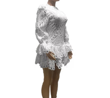 Load image into Gallery viewer, Cascading Ruffles Mini Dress