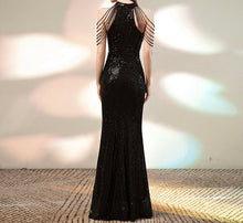 Load image into Gallery viewer, Beaded Tassel Mermaid Gown