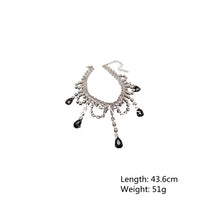 Charger l&#39;image dans la galerie, Black Water Drop Crystal Necklace