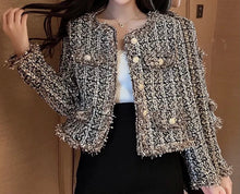 Carregar imagem no visualizador da galeria, Tweed Tassels Trims Short Jacket