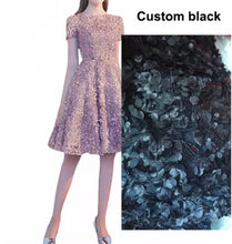 Load image into Gallery viewer, Flower Evening Dresses Sleeve Dress