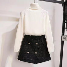 Load image into Gallery viewer, Knitted Sweater Skirt Two Piece Outfits